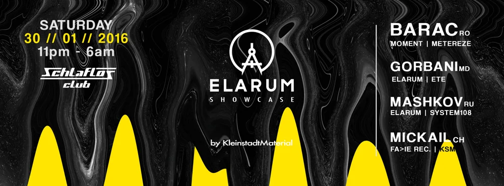 Flyer: KsM pres. Elarum Showcase with Barac