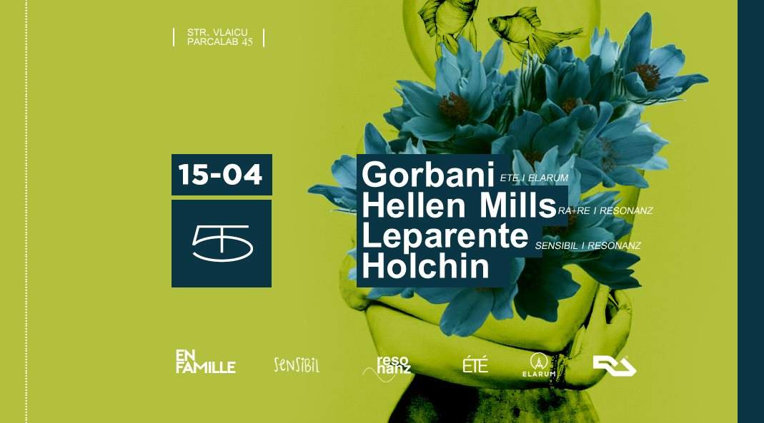 Flyer: En Famille with Gorbani, Leparente, Hellen Mills, Holchin