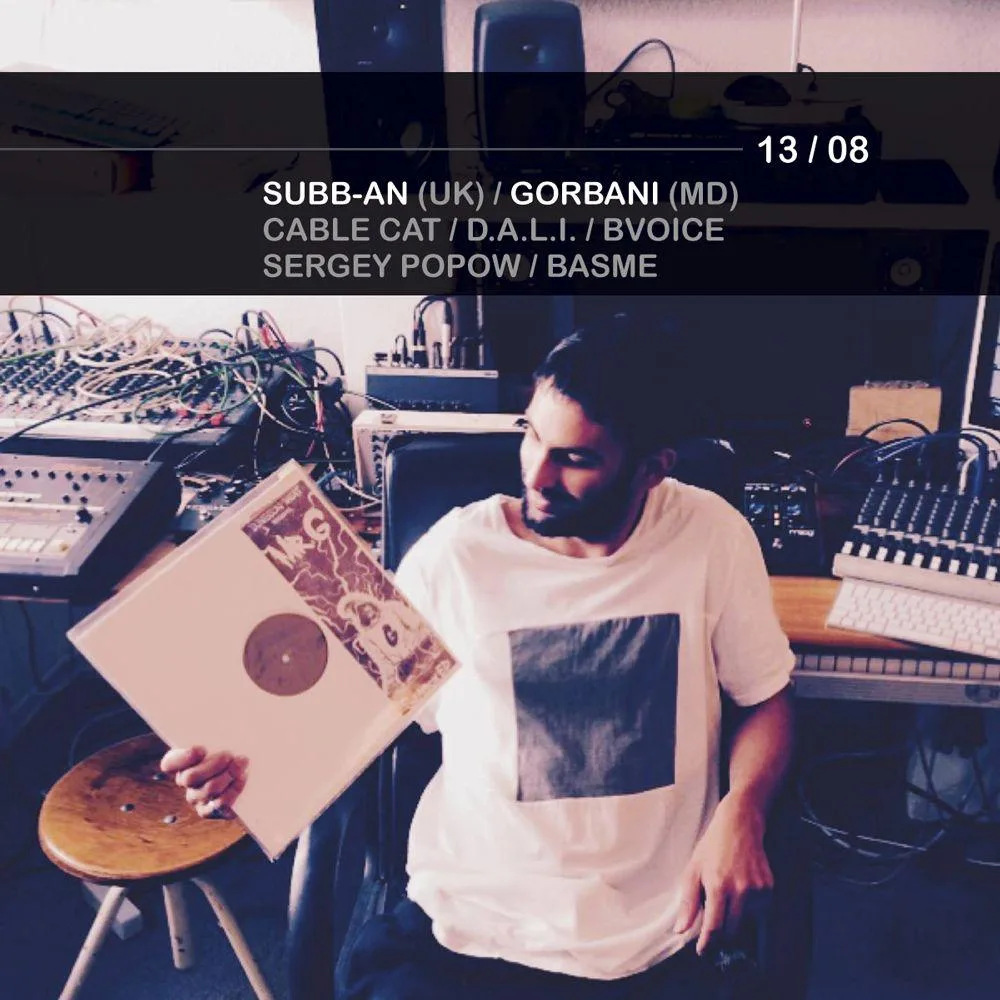Flyer: Sync Fx Audio with Subb-an, Gorbani